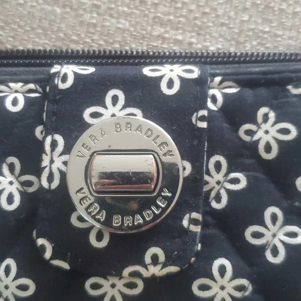 Vera Bradley large clutch/ Wallet  Tri-Fold collegiate collection Perdue - Picture 2 of 9